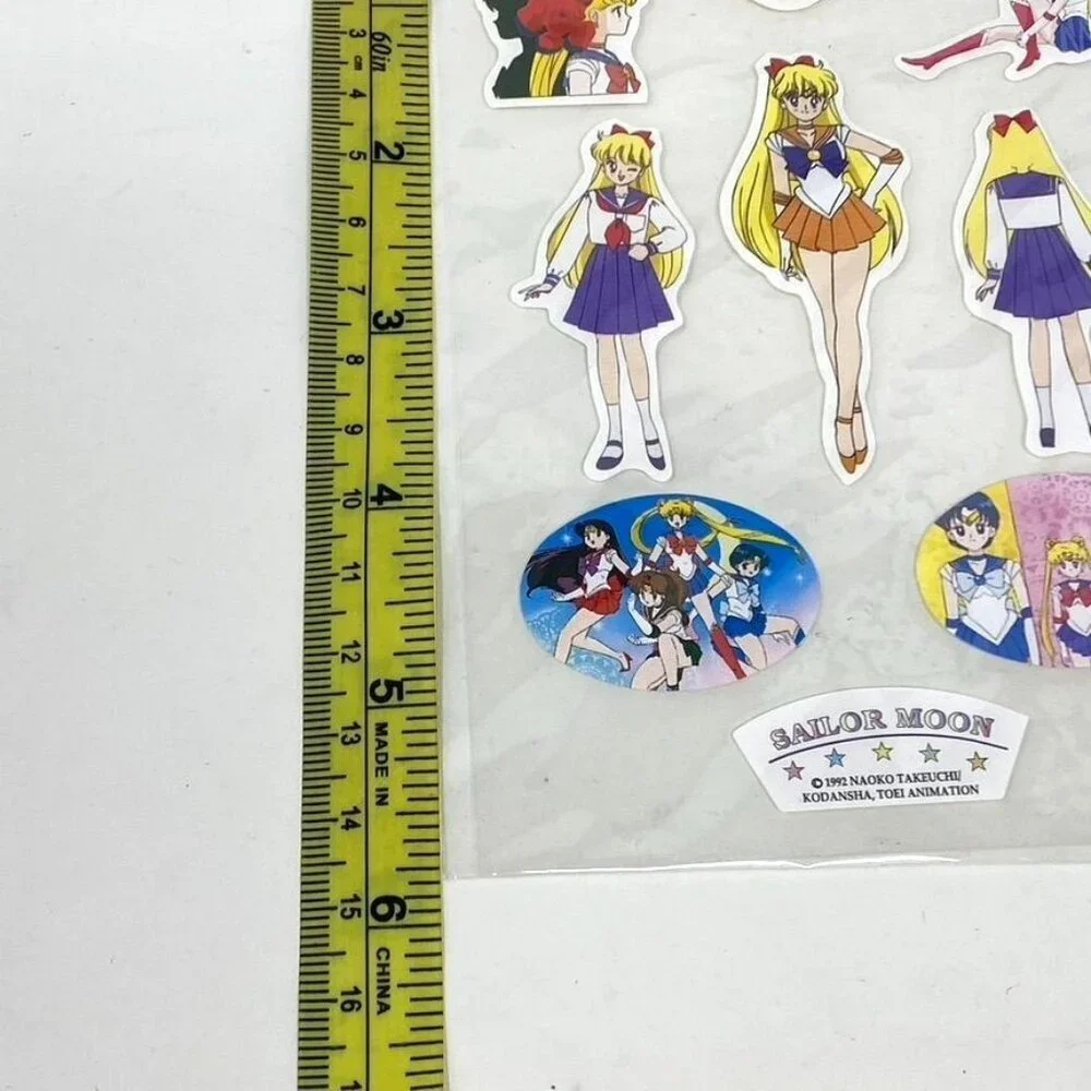 Sailor Moon Sticker Sheet Korean Vintage 2000's Rare Collectible Anime